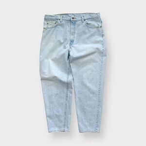 Vtg 90s Levi's Light Wash Jeans, Zip Fly Relaxed Baggy Loose, Y2K Red Tab 38 30